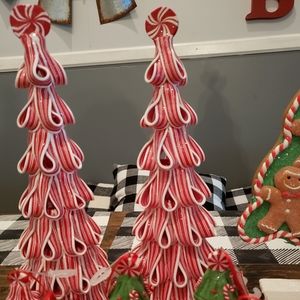 Claydough Peppermint Ribbon Candy Tree Large